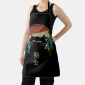 ヴィンテージ日本のキャットかわいいレトロスタイルキャットキッテン エプロン (インサイチュ)