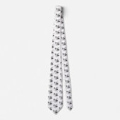 ヴィンテージ日本のクレーンのインクスケッチ ネクタイ (正面)