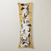 ヴィンテージ日本のクレーンバードブロック ボディピロー (正面縦)