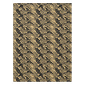 ヴィンテージ日本のクレーン模様 テーブルクロス (正面)