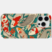 ヴィンテージ日本のコイの魚の絵を描模様 Case-Mate iPhoneケース (裏面 (横))