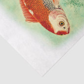 ヴィンテージ日本のコイ魚の切り離し 薄葉紙 (詳細)