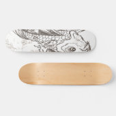 ヴィンテージ日本のコイ魚の芸術 スケートボード (横)