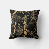 ヴィンテージ日本のゴールデンバンブ クッション (裏面)