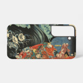 ヴィンテージ日本のサムライ対完全に死んでいなファインアート SAMSUNG GALAXYケース (裏面横)