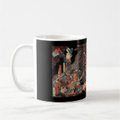 ヴィンテージ日本のサムライ対鬼 コーヒーマグカップ (左)