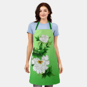 ヴィンテージ日本のスケッチ エプロン (着用した状態)