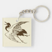 ヴィンテージ日本のスケッチ キーホルダー (裏面)