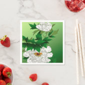 ヴィンテージ日本のスケッチ スタンダードカクテルナプキン (インサイチュ)