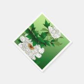 ヴィンテージ日本のスケッチ スタンダードカクテルナプキン (角)