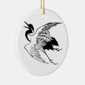 ヴィンテージ日本のスケッチ セラミックオーナメント (右)