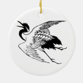 ヴィンテージ日本のスケッチ セラミックオーナメント (裏面)