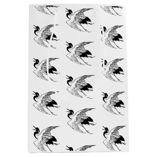 ヴィンテージ日本のスケッチ ミディアムペーパーバッグ (正面)