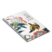 ヴィンテージ日本のスケッチ、牡丹とスズメ ノートブック (右側)