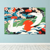 ヴィンテージ日本のスタイル キャンバスプリント (インサイチュ (ウッドフロア))