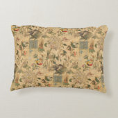 ヴィンテージ日本のゾウフローラ アクセントクッション (裏面)