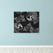 ヴィンテージ日本のタトゥーコイ(Carp) キャンバスプリント (インサイチュ (ウッドフロア))