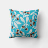 ヴィンテージ日本のテキスタイル、ナット模様 クッション (裏面)