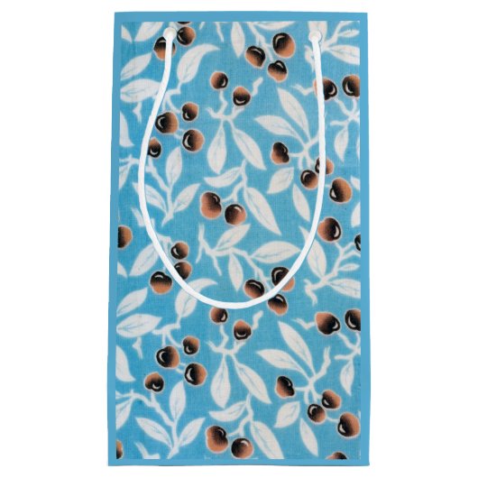 ヴィンテージ日本のテキスタイル、ナット模様 スモールペーパーバッグ (正面)