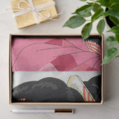 ヴィンテージ日本のデコページティッシュペーパー 薄葉紙 (ギフト)