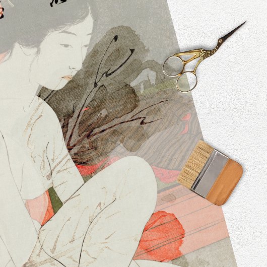 ヴィンテージ日本のデコページティッシュペーパー 薄葉紙