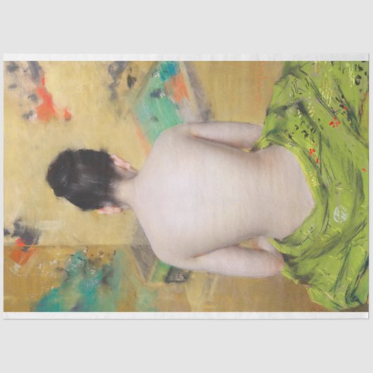 ヴィンテージ日本のデコページティッシュペーパー 薄葉紙 (正面)