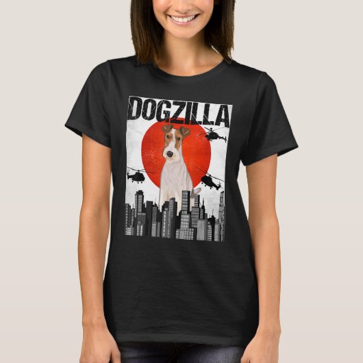 ヴィンテージ日本のドジラワイヤキツネテリア Tシャツ (正面)