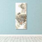 ヴィンテージ日本のドラゴンウォリアー キャンバスプリント (インサイチュ (ウッドフロア))