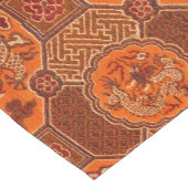 ヴィンテージ日本のドラゴンズ模様 ショートテーブルランナー (コーナー)