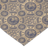 ヴィンテージ日本のドラゴン&フラワーパターン テーブルクロス (アングル)