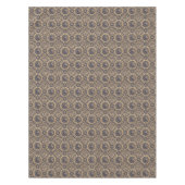 ヴィンテージ日本のドラゴン&フラワーパターン テーブルクロス (正面)