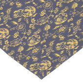 ヴィンテージ日本のドラゴン、鳥花パターン ショートテーブルランナー (コーナー)