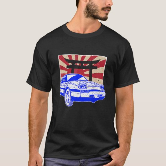ヴィンテージ日本のドリフトカーストリートウェアレトロドリフティ Tシャツ (正面)