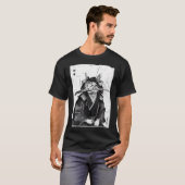 ヴィンテージ日本のネコデザイン Tシャツ (正面フル)