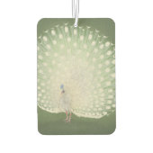 ヴィンテージ日本のファインアート |孔雀パーソナライズされた カーエアーフレッシュナー (裏面)