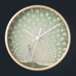 ヴィンテージ日本のファインアート |孔雀 壁時計<br><div class="desc">NewParkLane - Round Wall Clock緑の背景に白い孔雀と20世紀初頭の日本のプリントとヴィンテージを持つ。オリジナル絵画は、アムステルダムの有名なRijksmuseumのコレクションの大原小村さんによる。このアートコレクショ日本のンで一致するアイテムをチェックする。具体的な個人的なデザインの願い？または、このコレクションに含まれていないデザインでこの製品を使用しますか？感じ無料で連絡すよ、喜んでお前に追加料金を払わないようにしよう！</div>