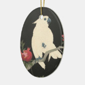 ヴィンテージ日本のファインアート | Cockatoo セラミックオーナメント (左)