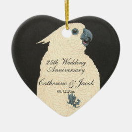 ヴィンテージ日本のファインアート | Cockatoo セラミックオーナメント