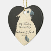 ヴィンテージ日本のファインアート | Cockatoo セラミックオーナメント (左)