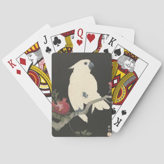 ヴィンテージ日本のファインアート | Cockatoo トランプ (裏面)