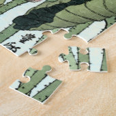 ヴィンテージ日本のファインアート | Lotus Flower ジグソーパズル (側面)