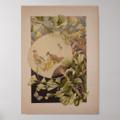 ヴィンテージ日本のファンヴィンテージウォールアートポスター ポスター (正面)