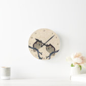 ヴィンテージ日本のフル ラウンド壁時計 (ホーム)