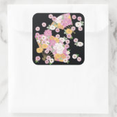 ヴィンテージ日本のフローラファン スクエアシール (バッグ)