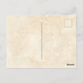 ヴィンテージ日本のフローラ観賞用ネギ花 ポストカード (裏面)