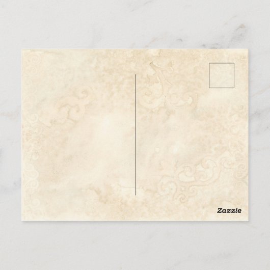 ヴィンテージ日本のフローラ観賞用ネギ花 ポストカード (裏面)