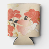 ヴィンテージ日本のフローラ 缶クーラー (正面)