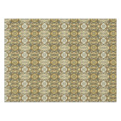 ヴィンテージ日本のフローラBrocadeパターン テーブルクロス (正面(横))