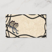 ヴィンテージ日本のフール座席表 プレイスカード (裏面)