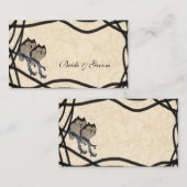 ヴィンテージ日本のフール座席表 プレイスカード (正面/裏面)